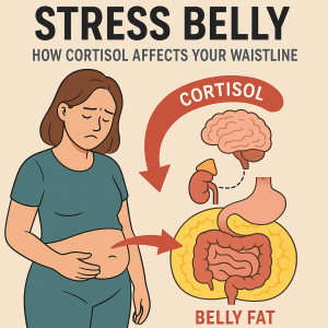 How cortisol causes stress belly and why chronic stress leads to stubborn belly fat. Learn expert-backed tips to lower cortisol, lose fat, ,